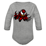 Character #90 Organic Long Sleeve Baby Bodysuit - heather grey