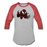 Character #90 Baseball T-Shirt - heather gray/red