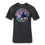 Character #91 Fitted Cotton/Poly T-Shirt by Next Level - heather black