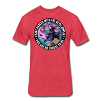 Character #91 Fitted Cotton/Poly T-Shirt by Next Level - heather red