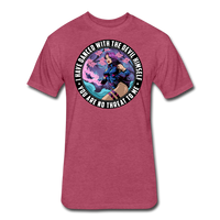 Character #91 Fitted Cotton/Poly T-Shirt by Next Level - heather burgundy