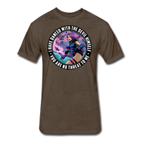 Character #91 Fitted Cotton/Poly T-Shirt by Next Level - heather espresso