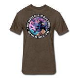 Character #91 Fitted Cotton/Poly T-Shirt by Next Level - heather espresso