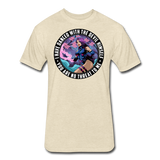 Character #91 Fitted Cotton/Poly T-Shirt by Next Level - heather cream