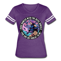 Character #91 Women’s Vintage Sport T-Shirt - vintage purple/white