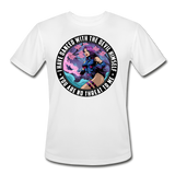 Character #91 Men’s Moisture Wicking Performance T-Shirt - white