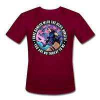 Character #91 Men’s Moisture Wicking Performance T-Shirt - burgundy