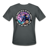 Character #91 Men’s Moisture Wicking Performance T-Shirt - charcoal