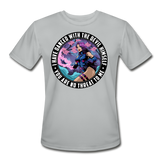 Character #91 Men’s Moisture Wicking Performance T-Shirt - silver