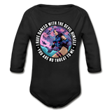 Character #91 Organic Long Sleeve Baby Bodysuit - black