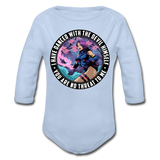Character #91 Organic Long Sleeve Baby Bodysuit - sky