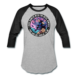 Character #91 Baseball T-Shirt - heather gray/black