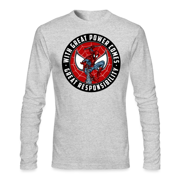 Character #92 Men's Long Sleeve T-Shirt by Next Level - heather gray