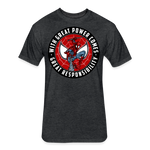 Character #92 Fitted Cotton/Poly T-Shirt by Next Level - heather black