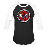 Character #92 Baseball T-Shirt - black/white