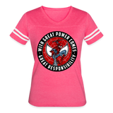 Character #92 Women’s Vintage Sport T-Shirt - vintage pink/white