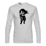 Character #93 Men's Long Sleeve T-Shirt by Next Level - heather gray