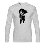 Character #93 Men's Long Sleeve T-Shirt by Next Level - heather gray