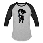 Character #93 Baseball T-Shirt - heather gray/black