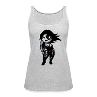 Character #93 Women’s Premium Tank Top - heather gray