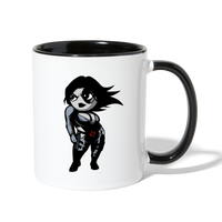 Character #93 Contrast Coffee Mug - white/black