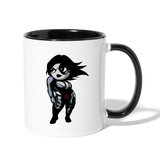Character #93 Contrast Coffee Mug - white/black