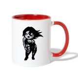 Character #93 Contrast Coffee Mug - white/red