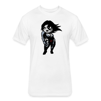 Character #93 Fitted Cotton/Poly T-Shirt by Next Level - white