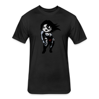 Character #93 Fitted Cotton/Poly T-Shirt by Next Level - black