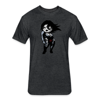 Character #93 Fitted Cotton/Poly T-Shirt by Next Level - heather black