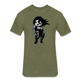 Character #93 Fitted Cotton/Poly T-Shirt by Next Level - heather military green