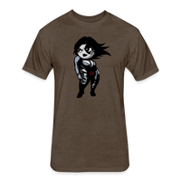 Character #93 Fitted Cotton/Poly T-Shirt by Next Level - heather espresso