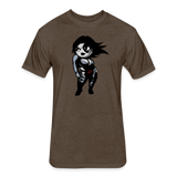Character #93 Fitted Cotton/Poly T-Shirt by Next Level - heather espresso