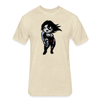 Character #93 Fitted Cotton/Poly T-Shirt by Next Level - heather cream