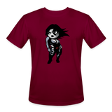 Character #93 Men’s Moisture Wicking Performance T-Shirt - burgundy