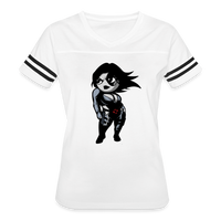 Character #93 Women’s Vintage Sport T-Shirt - white/black