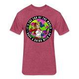Character #94 Fitted Cotton/Poly T-Shirt by Next Level - heather burgundy