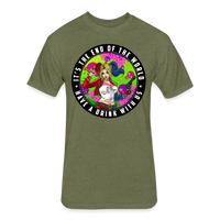 Character #94 Fitted Cotton/Poly T-Shirt by Next Level - heather military green