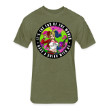 Character #94 Fitted Cotton/Poly T-Shirt by Next Level - heather military green