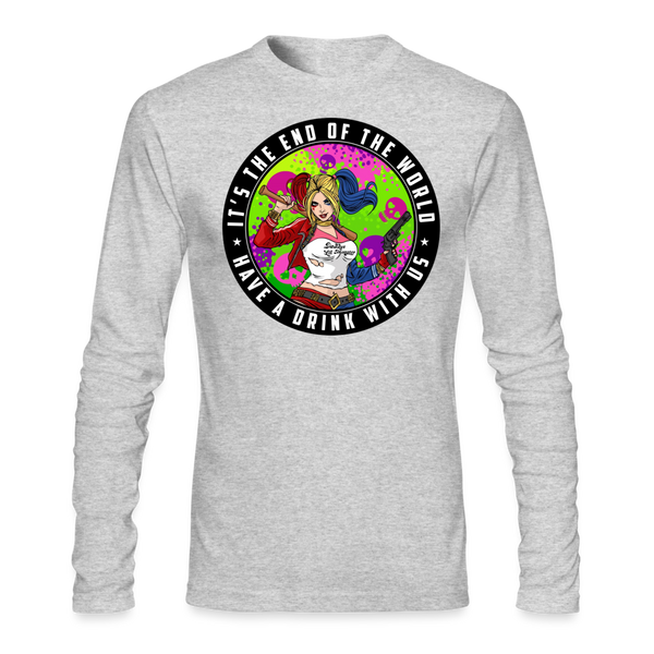 Character #94 Men's Long Sleeve T-Shirt by Next Level - heather gray