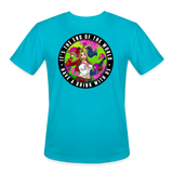 Character #94 Men’s Moisture Wicking Performance T-Shirt - turquoise