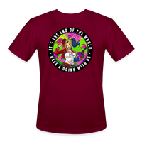 Character #94 Men’s Moisture Wicking Performance T-Shirt - burgundy