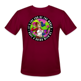 Character #94 Men’s Moisture Wicking Performance T-Shirt - burgundy