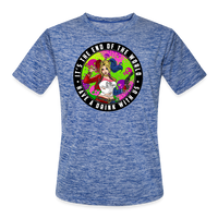 Character #94 Men’s Moisture Wicking Performance T-Shirt - heather blue