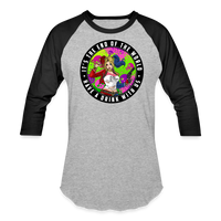 Character #94 Baseball T-Shirt - heather gray/black