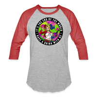 Character #94 Baseball T-Shirt - heather gray/red