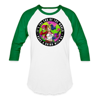 Character #94 Baseball T-Shirt - white/kelly green