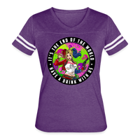 Character #94 Women’s Vintage Sport T-Shirt - vintage purple/white
