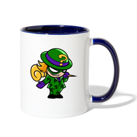 Character #95 Contrast Coffee Mug - white/cobalt blue