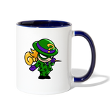 Character #95 Contrast Coffee Mug - white/cobalt blue